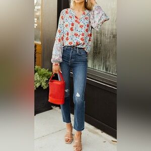 MOTHER DENIM TOMCAT ANKLE FRAY